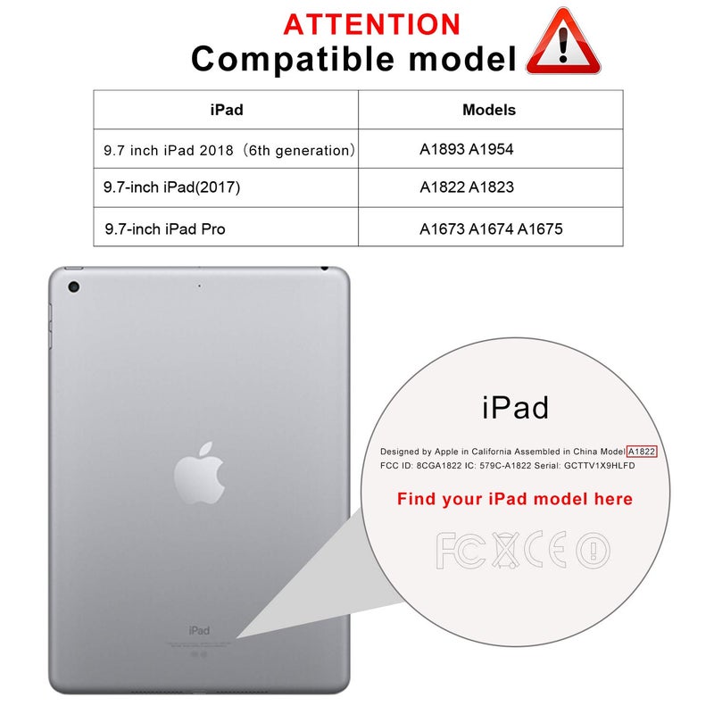 SPARIN 3 Pack Glass Screen Protector Compatible with iPad 6th 5th Generation 9.7 inch/iPad Air 2, Tempered Glass, Alignment Frame - Image 2